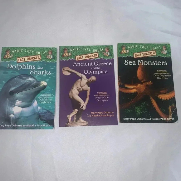 Magic Tree House Dolphins and Sharks,Ancient Greece Ghosts sea monsters - Picture 4 of 5